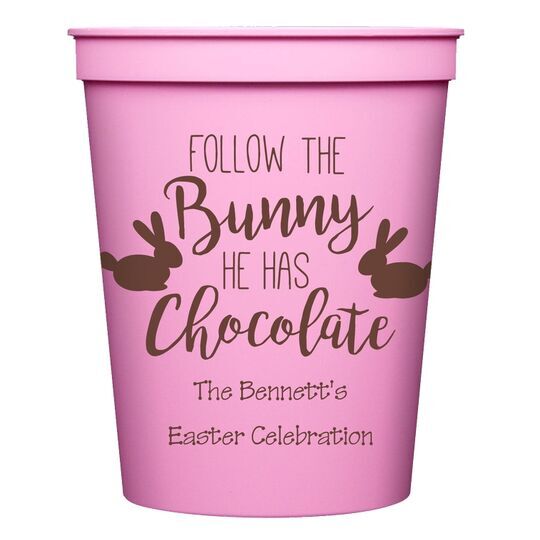 Follow The Bunny Stadium Cups